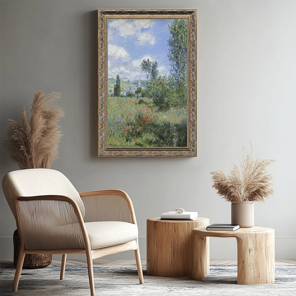 "View of Vétheuil" By Claude Monet