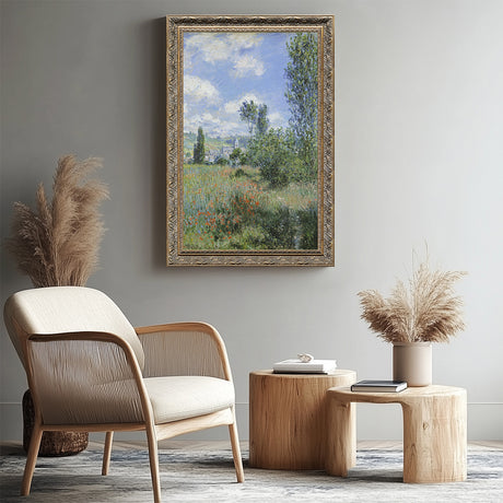 "View of Vétheuil" By Claude Monet