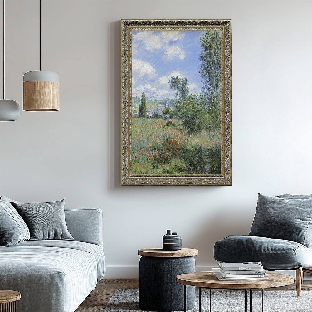 "View of Vétheuil" By Claude Monet