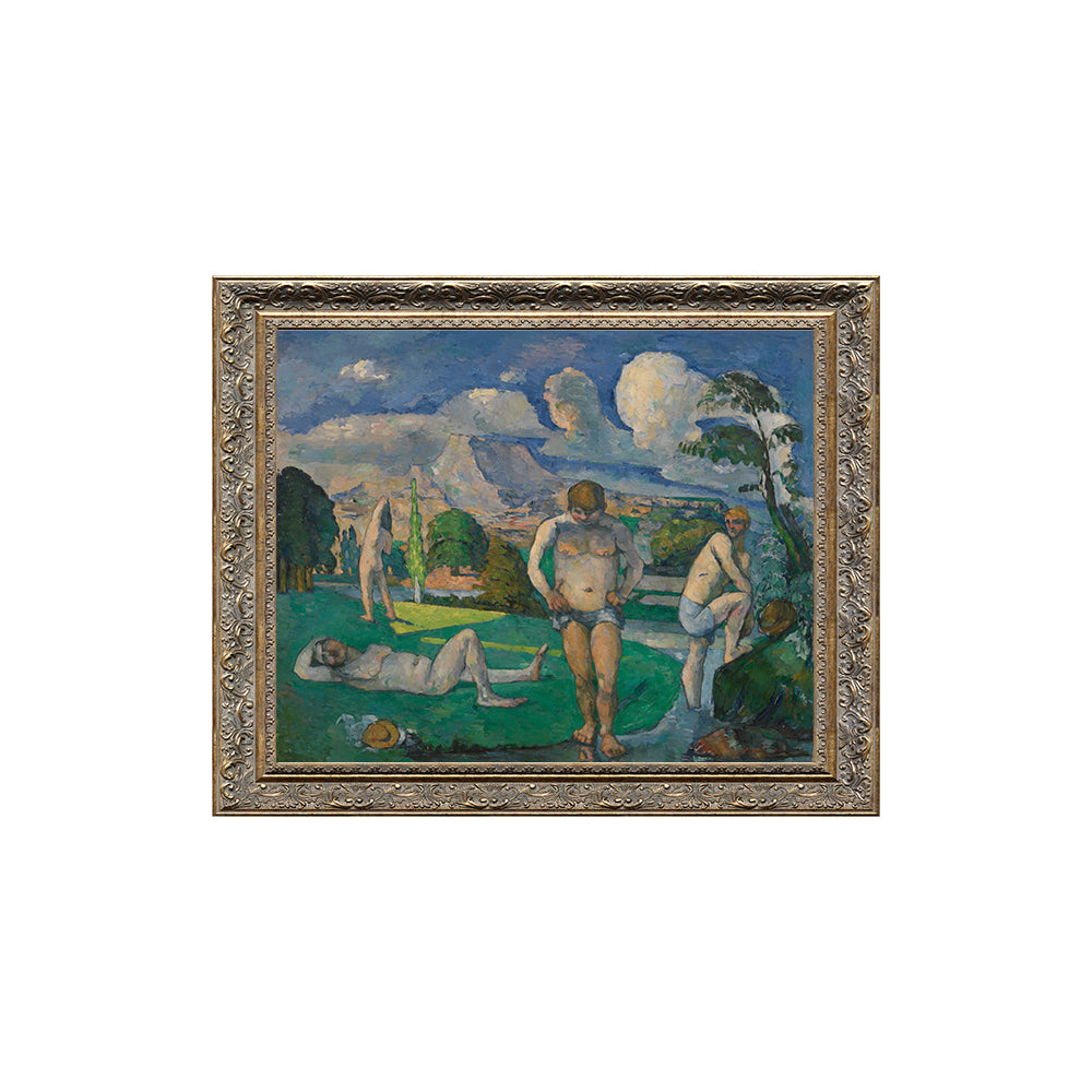 The Bathers By The Water By Paul Cézanne