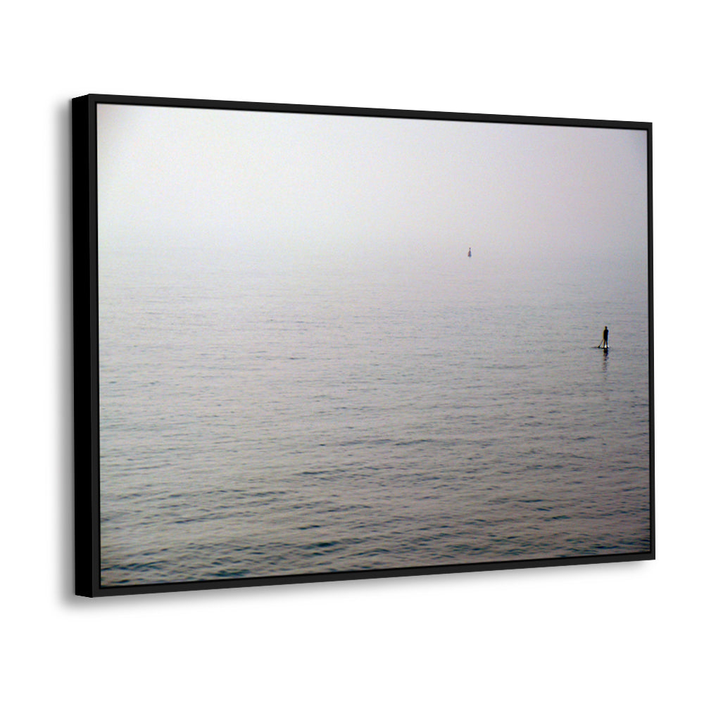 Solitude On The Horizon – Minimalist Ocean Canvas Wall Art