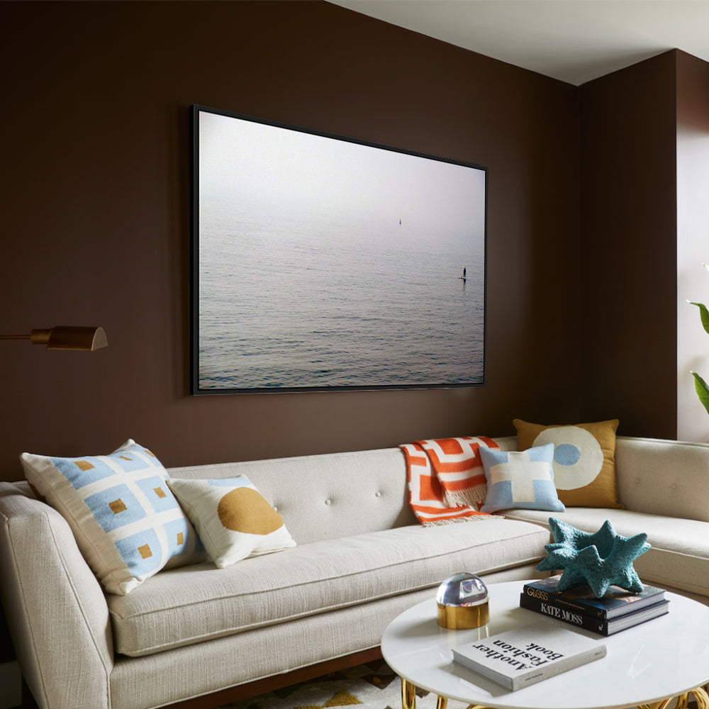 Solitude On The Horizon – Minimalist Ocean Canvas Wall Art