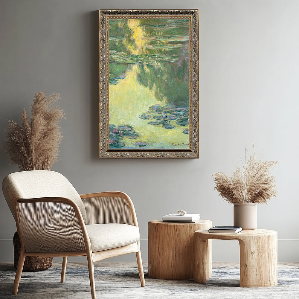 "Water Lilies in the Evening Light" By Claude Monet