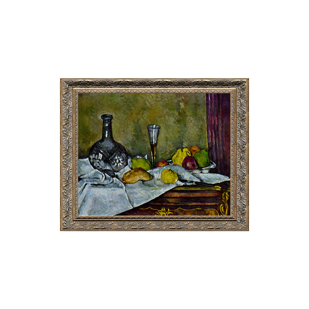 Still Life With Decanter And Fruit By Paul Cézanne