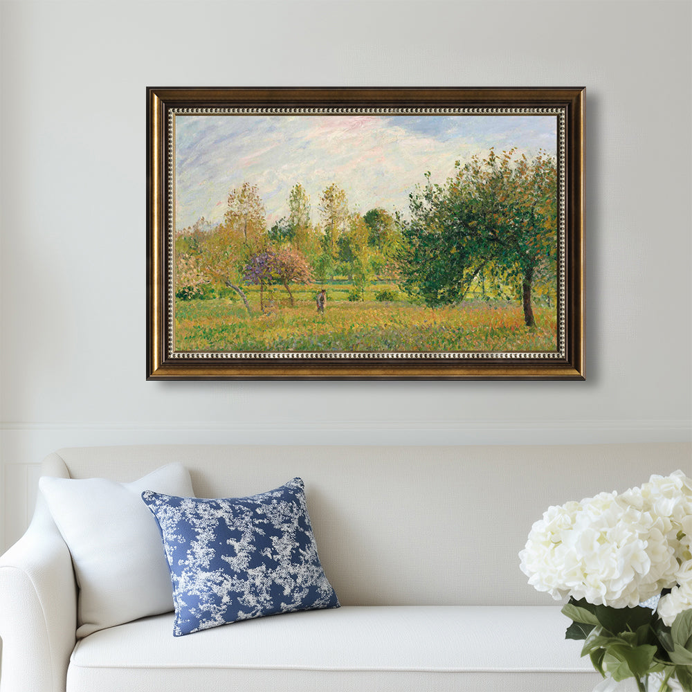 The Orchard At Eragny By Camille Pissarro