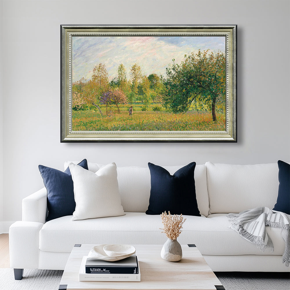 The Orchard At Eragny By Camille Pissarro