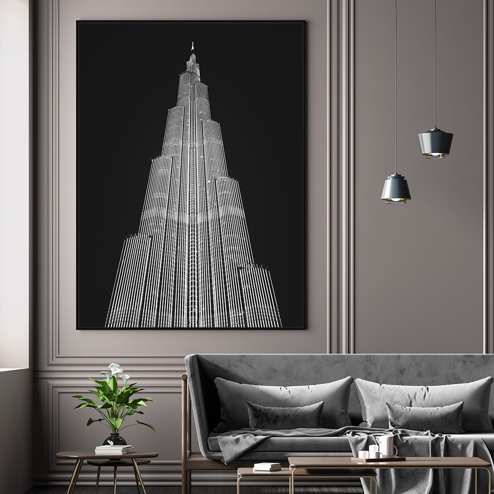Monochrome Majesty Canvas Wall Art