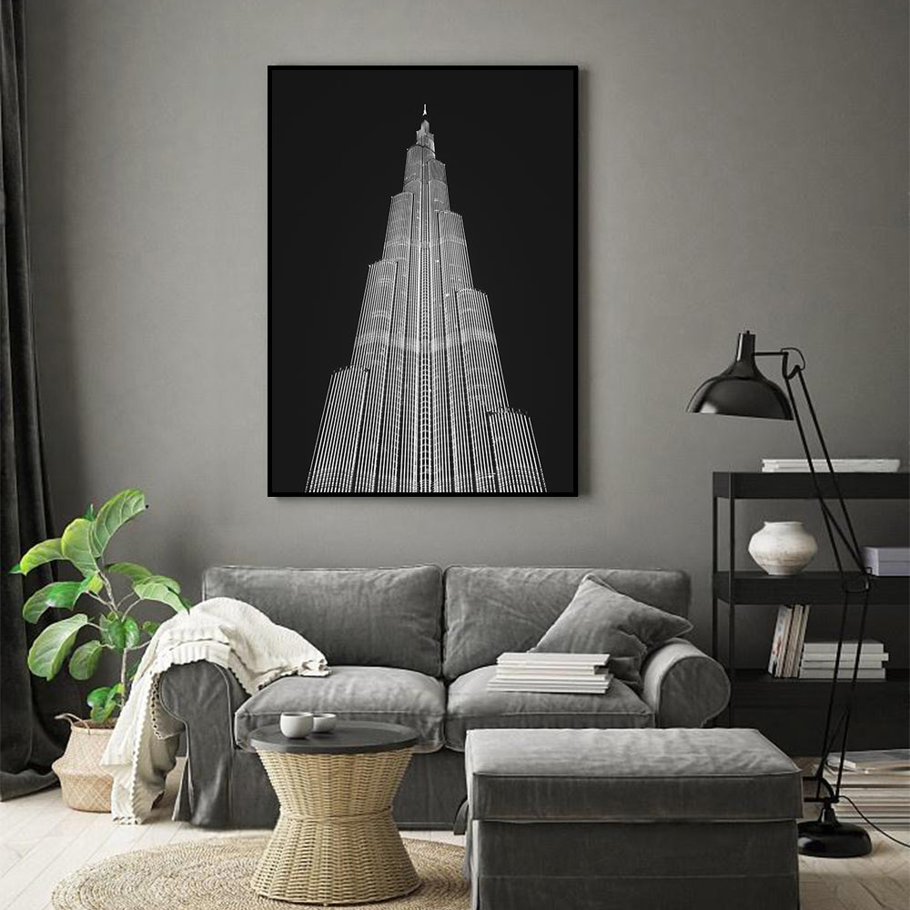 Monochrome Majesty Canvas Wall Art