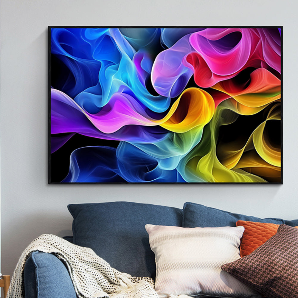Vivid Waves Of Imagination Canvas Wall Art