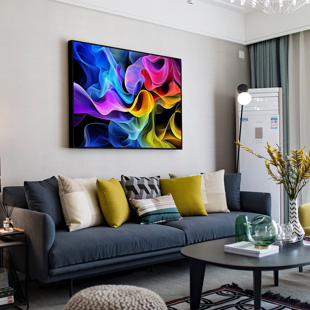 Vivid Waves Of Imagination Canvas Wall Art