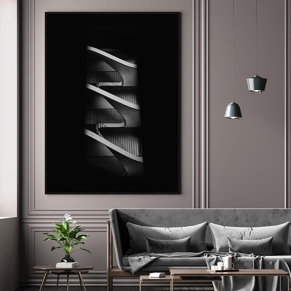Spiral Flow Canvas Wall Art