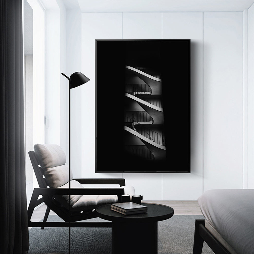 Spiral Flow Canvas Wall Art