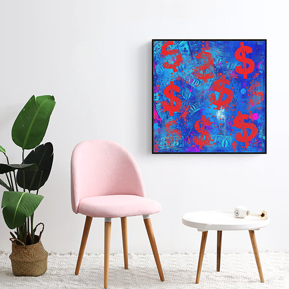 Pop Art Dollar Symbol Canvas - Vibrant Urban Decor