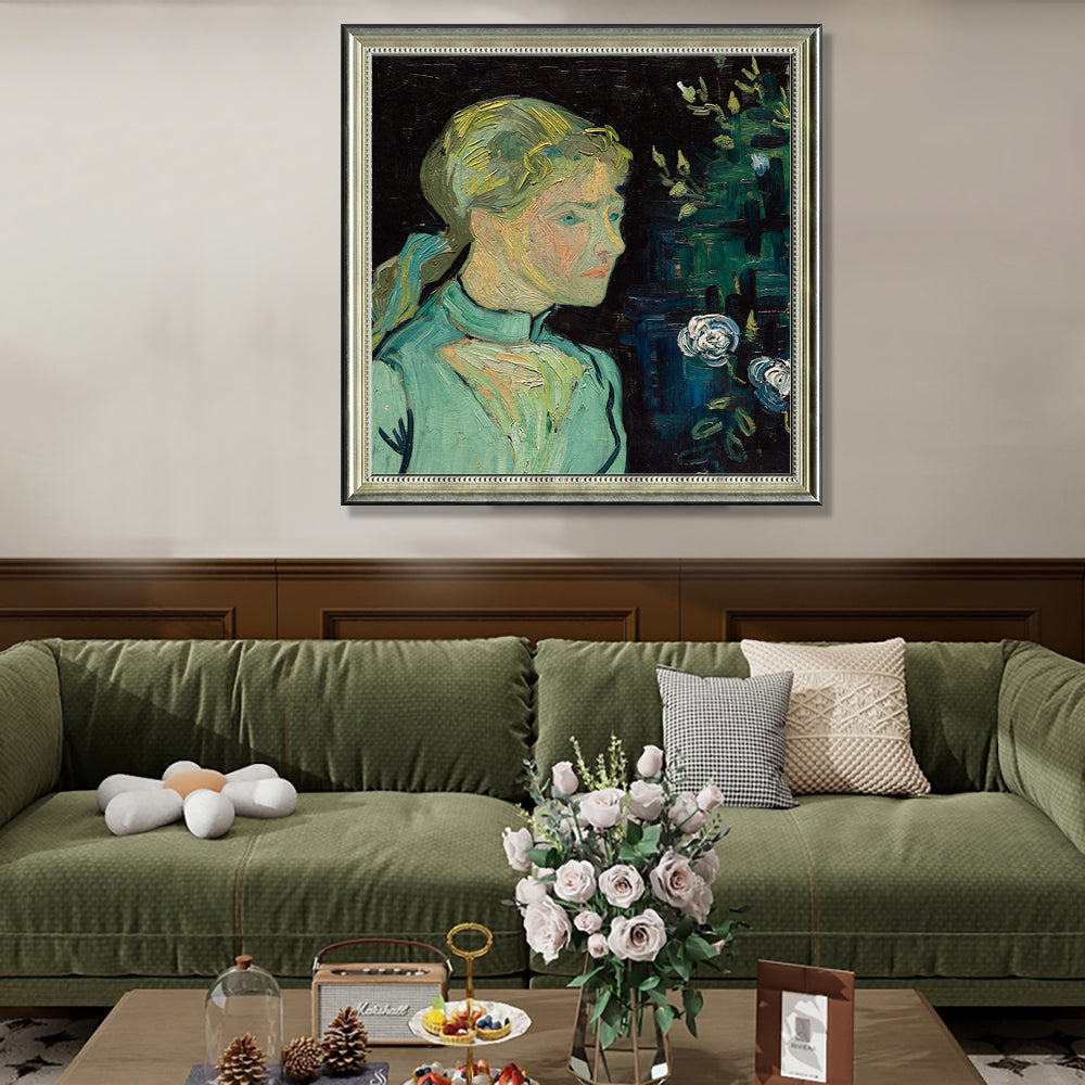 Portrait Of Adeline Ravoux By Vincent Van Gogh