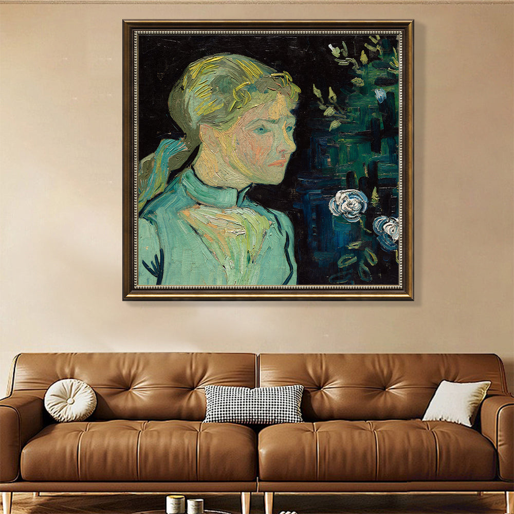 Portrait Of Adeline Ravoux By Vincent Van Gogh