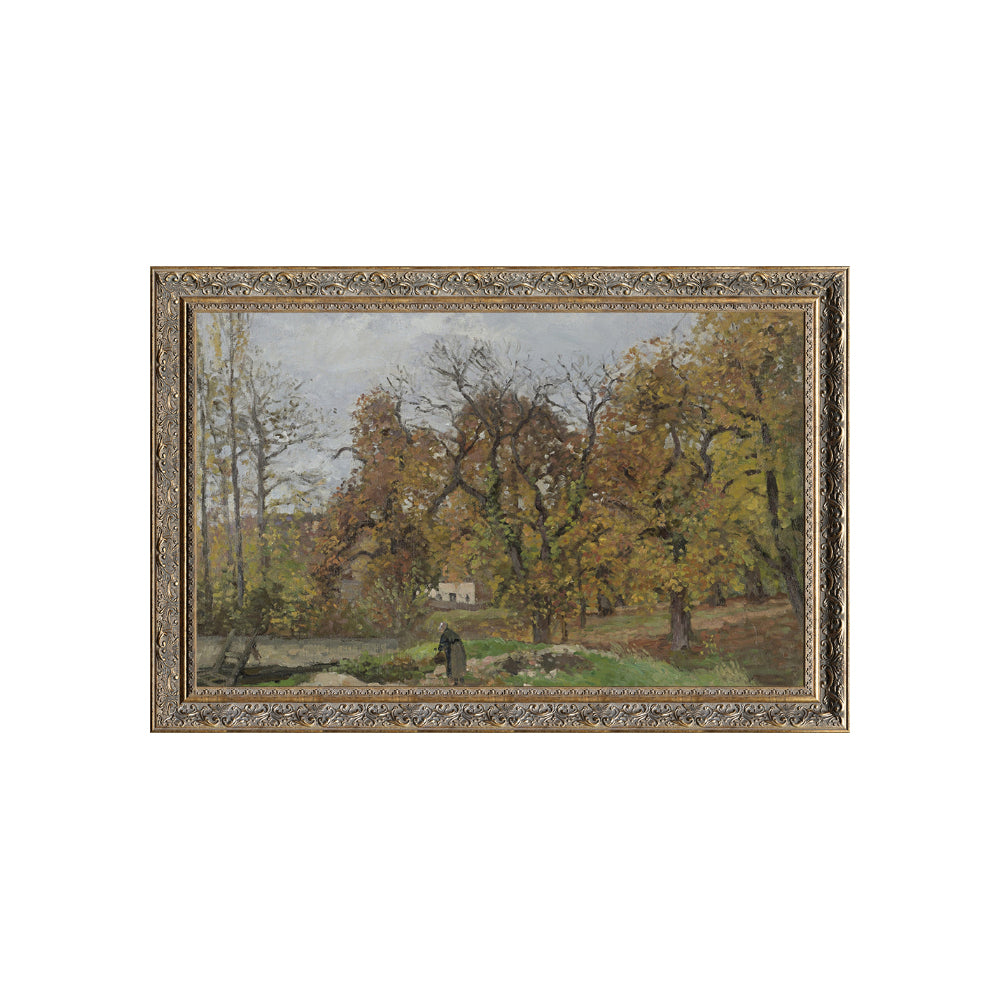 "Autumn Landscape, near Pontoise" By Camille Pissarro