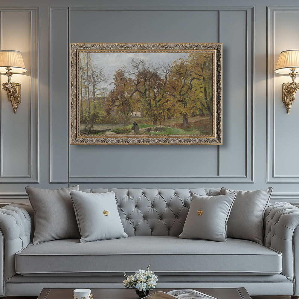 "Autumn Landscape, near Pontoise" By Camille Pissarro