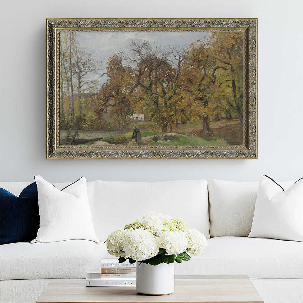 "Autumn Landscape, near Pontoise" By Camille Pissarro