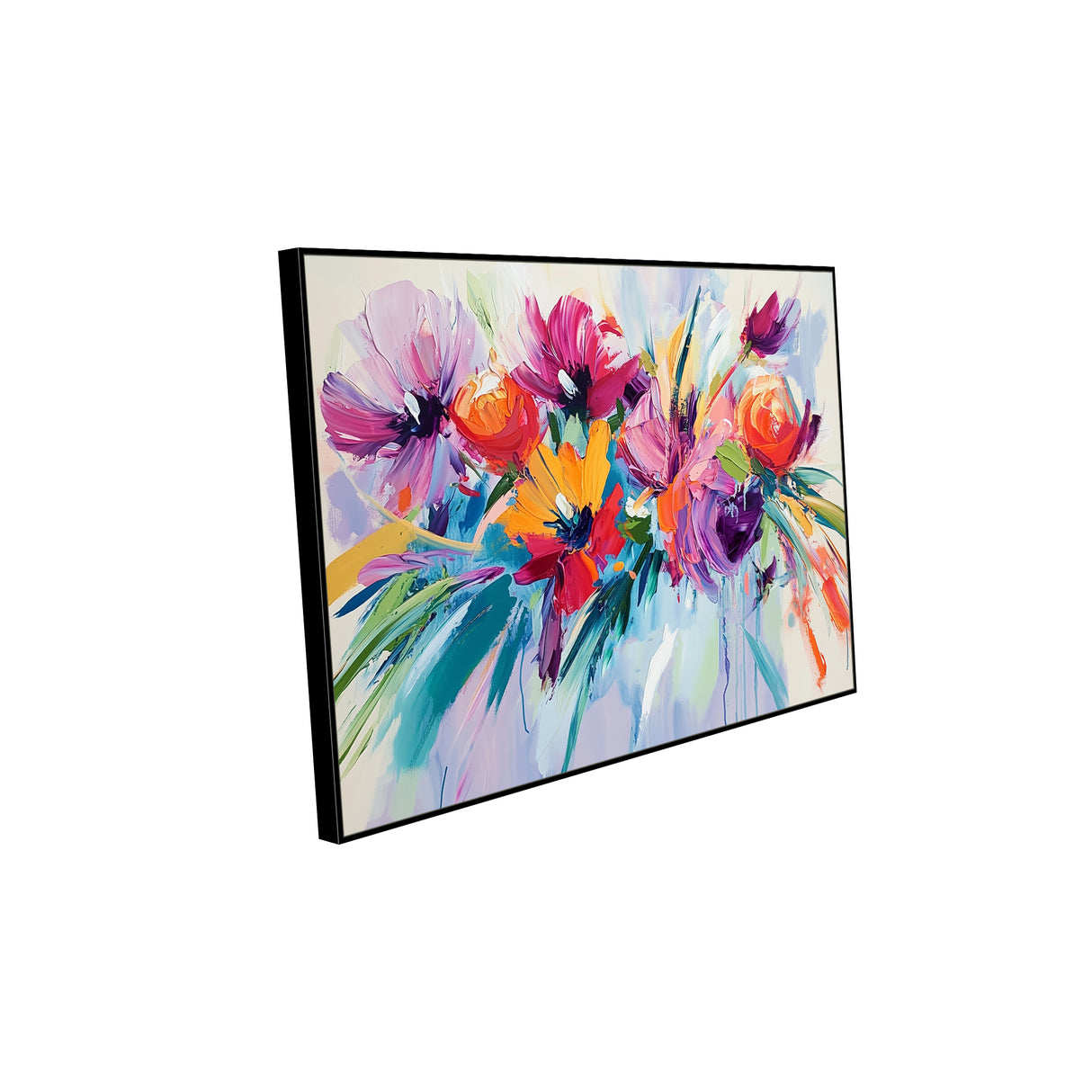 Colorful Petal Harmony Canvas Wall Art