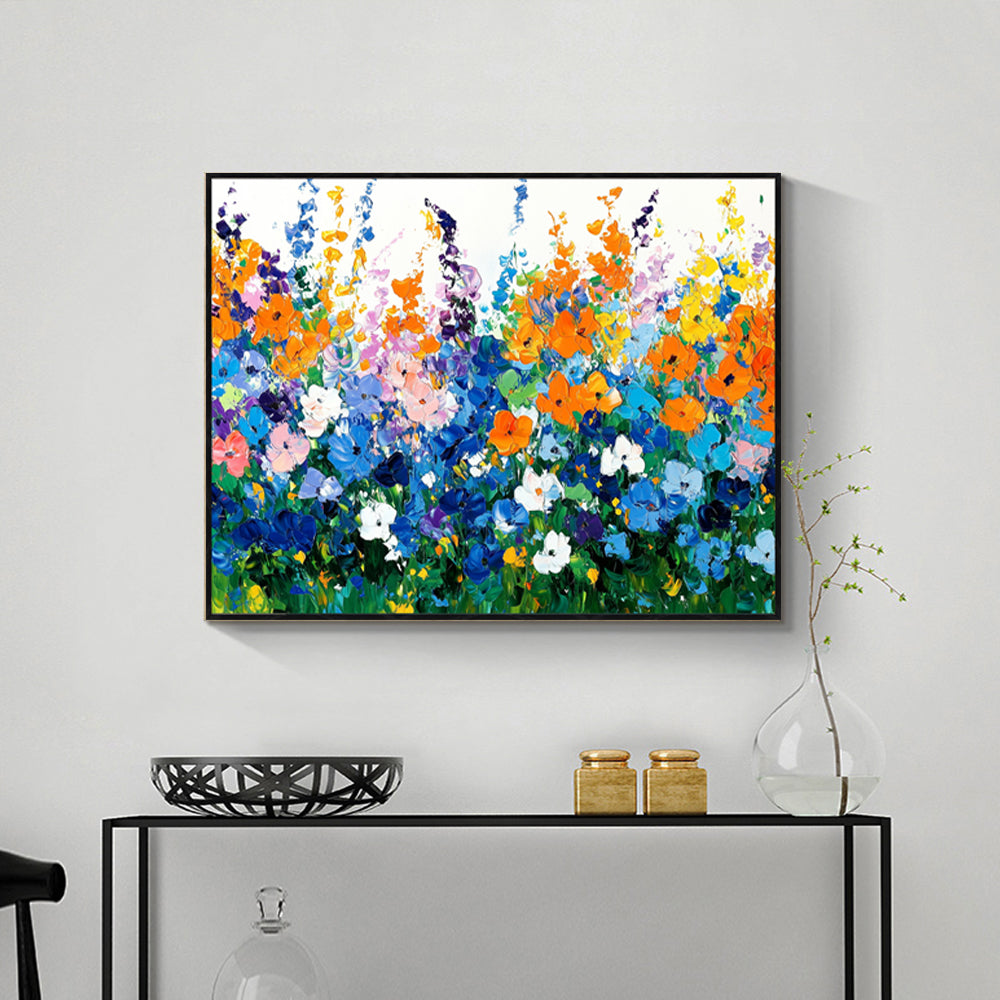 Vibrant Wildflower Canvas Wall Art
