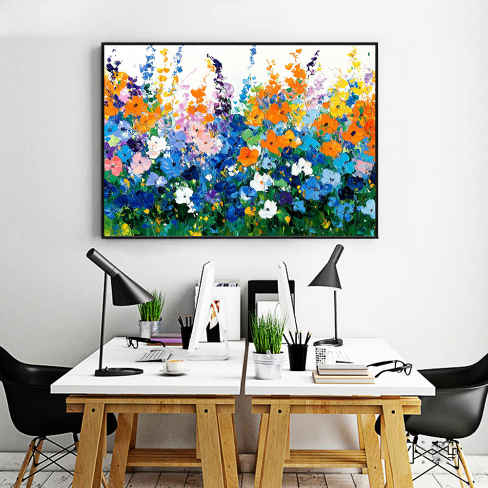 Vibrant Wildflower Canvas Wall Art