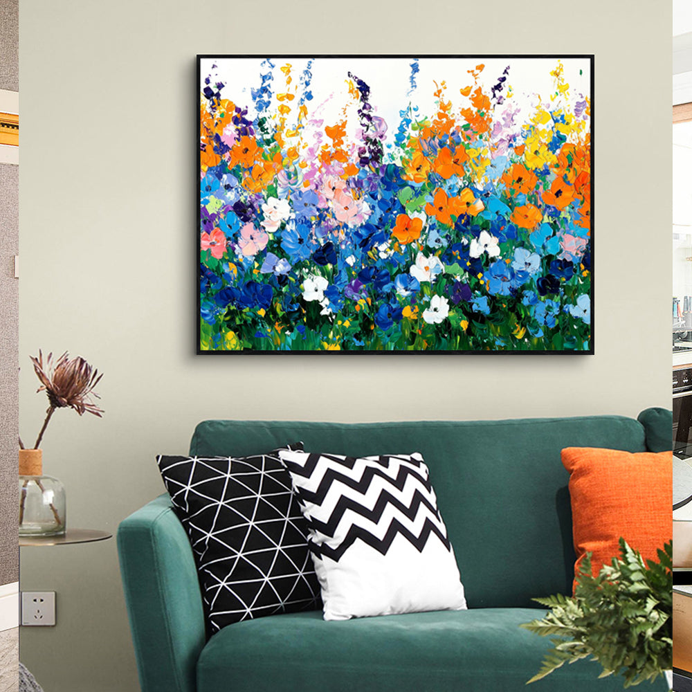 Vibrant Wildflower Canvas Wall Art