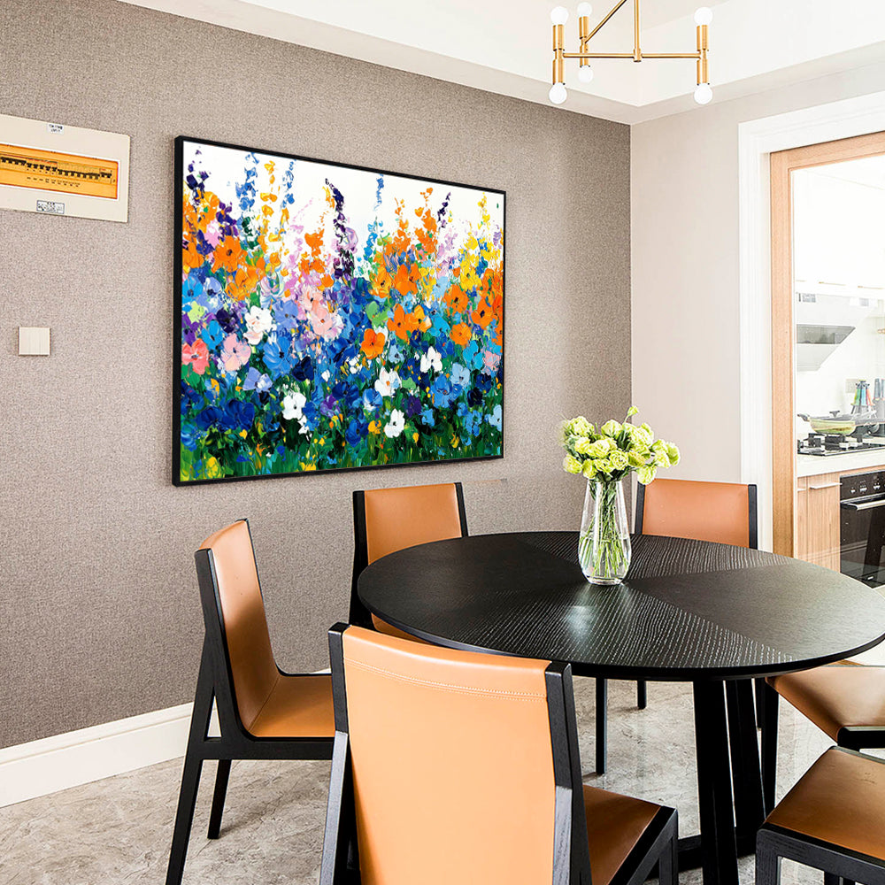 Vibrant Wildflower Canvas Wall Art