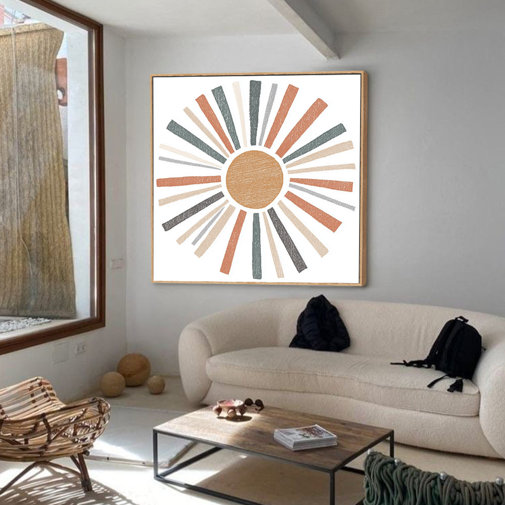 Sunburst – Modern Boho Décor Canvas Wall Art