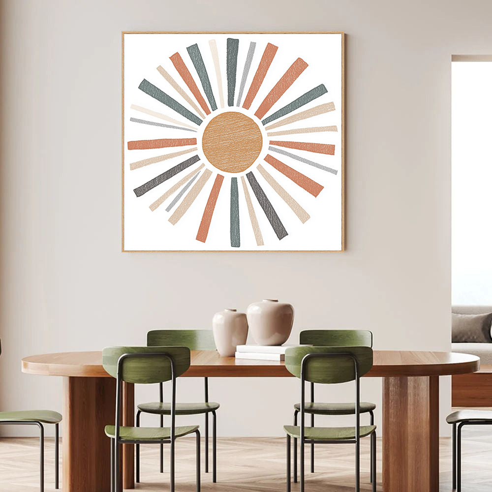 Sunburst – Modern Boho Décor Canvas Wall Art