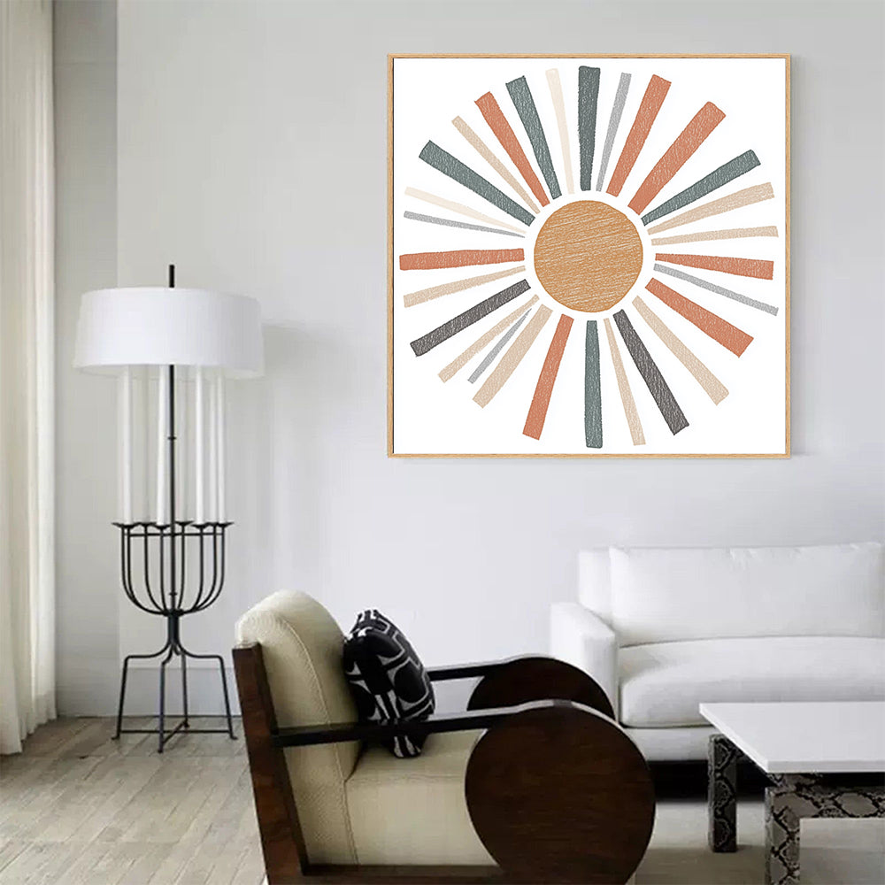 Sunburst – Modern Boho Décor Canvas Wall Art
