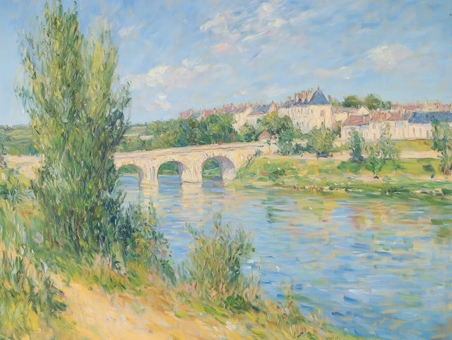 Riverside Serenity Canvas Wall Art