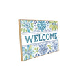 Floral Welcome Canvas Wall Art