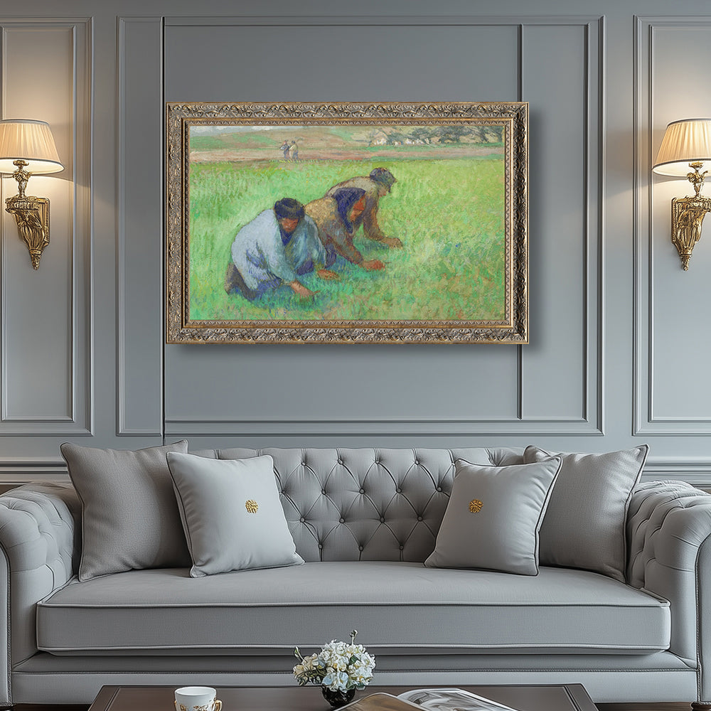 "Les Sarcleurs" (The Weeders) By Camille Pissarro