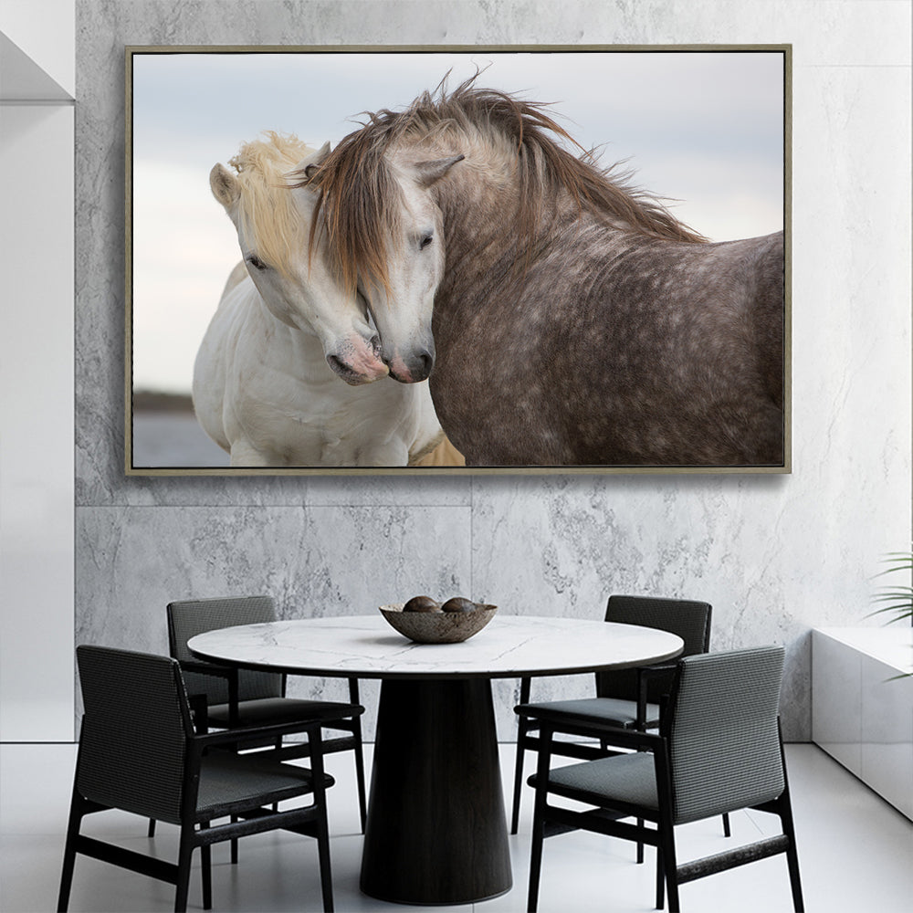 Bond Of Horses – A Symbol Of Love & Connection Canvas Wall Art
