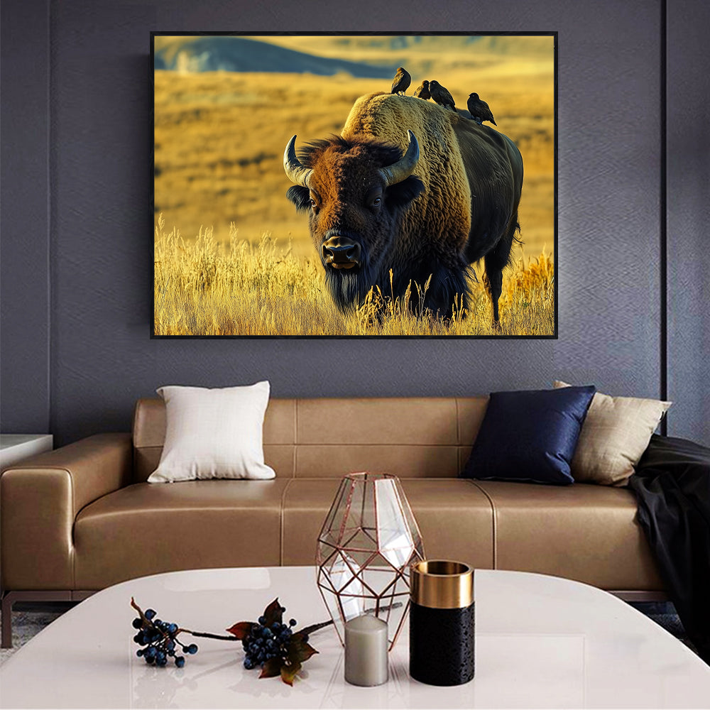 Majestic Bison Canvas Wall Art