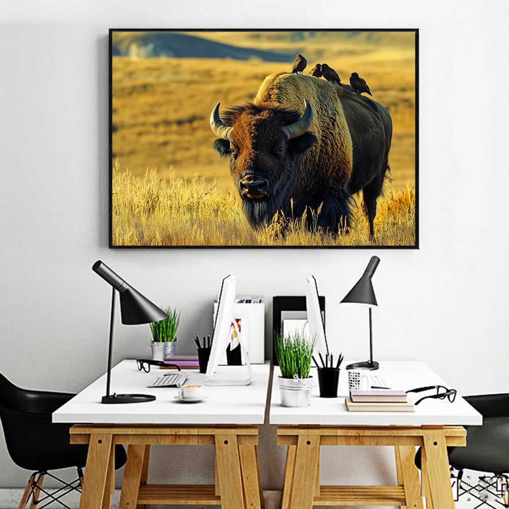 Majestic Bison Canvas Wall Art
