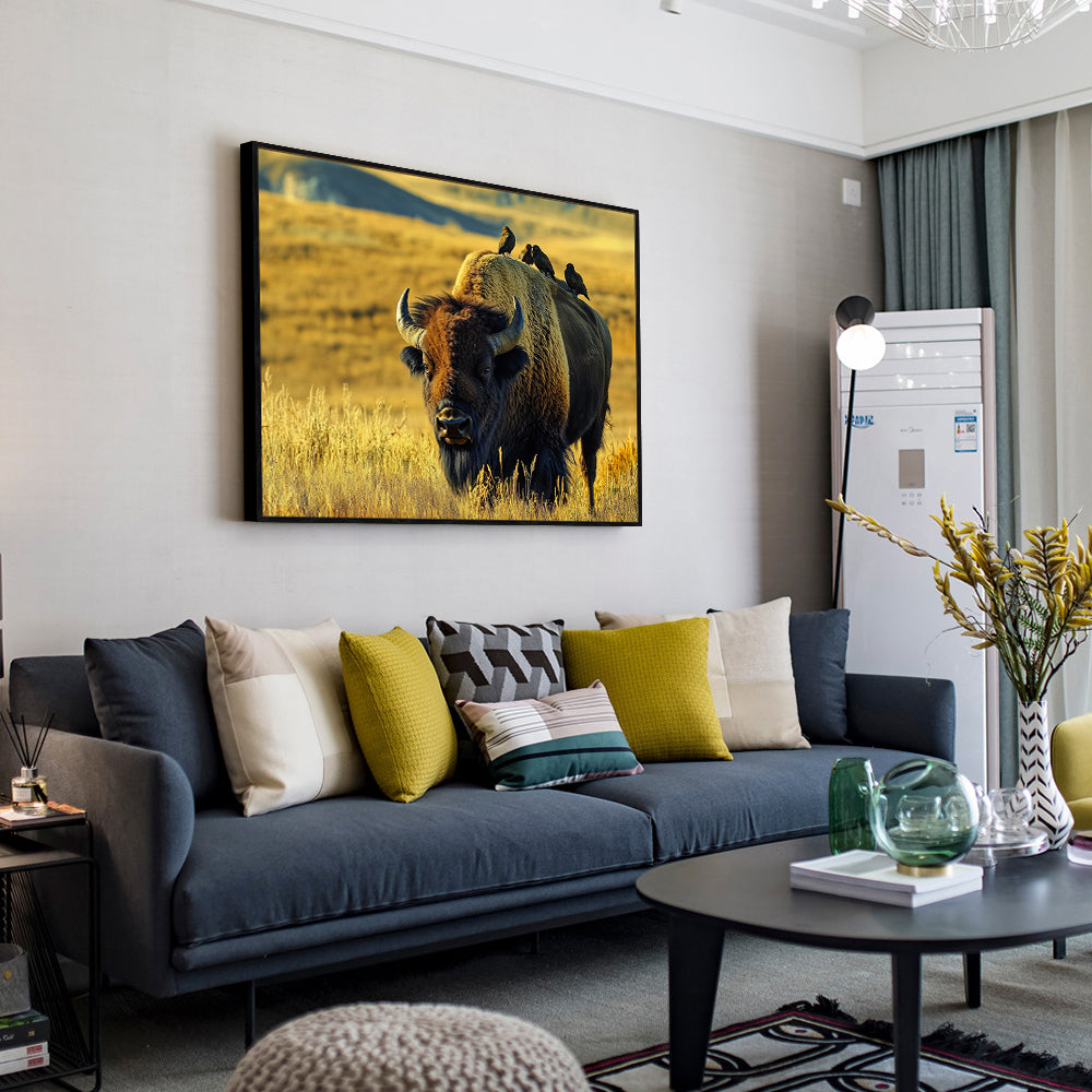 Majestic Bison Canvas Wall Art