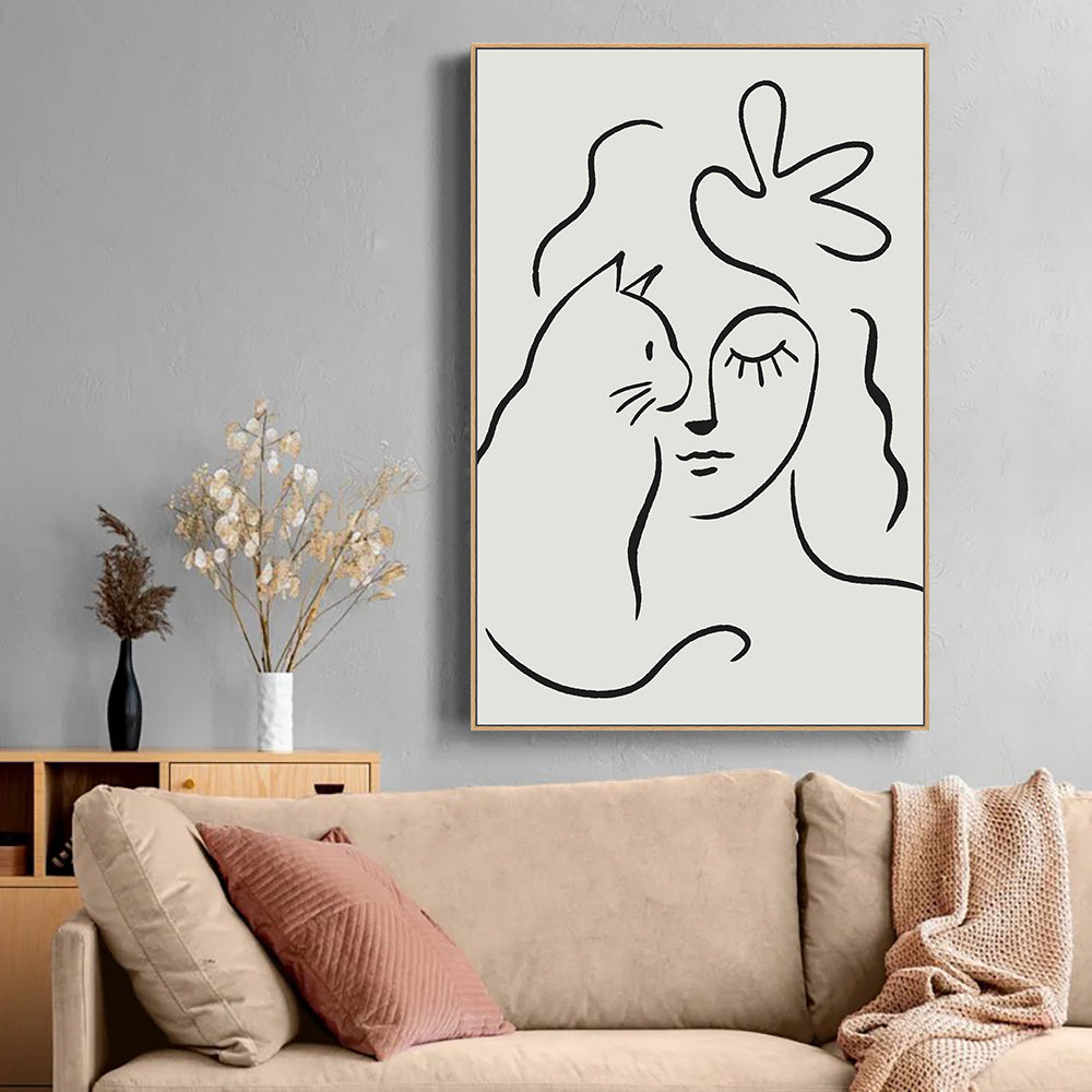 Minimalist Line Art Canvas Wall Art