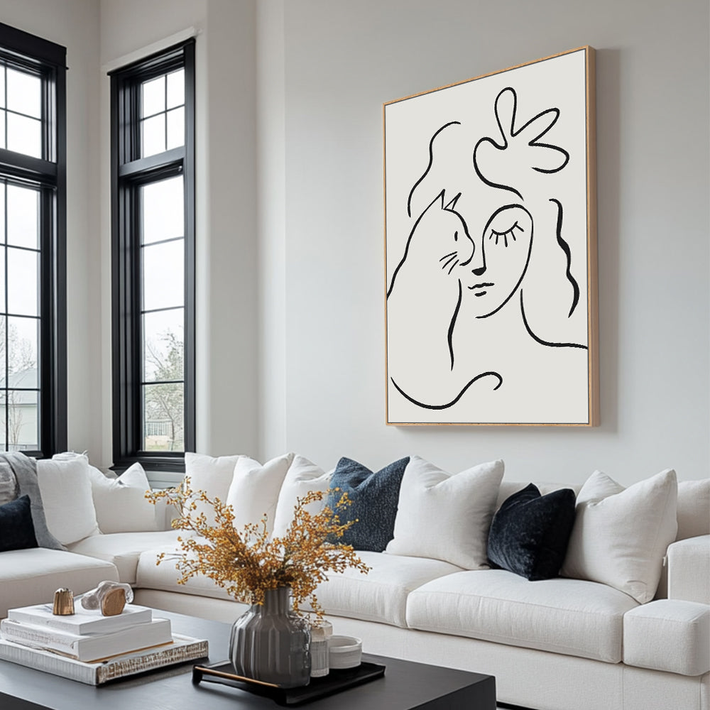 Minimalist Line Art Canvas Wall Art