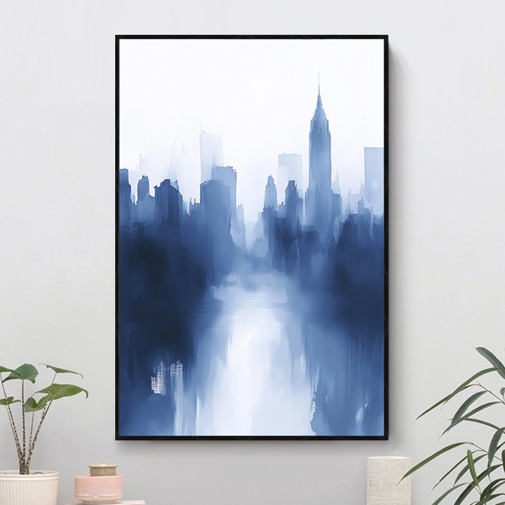 Abstract Skyline Canvas Wall Art