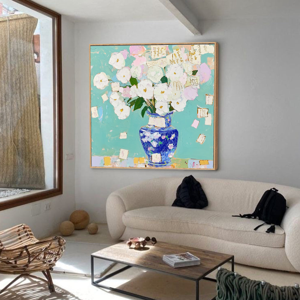 Floral Vase – Vibrant Impressionist Décor Canvas Wall Art