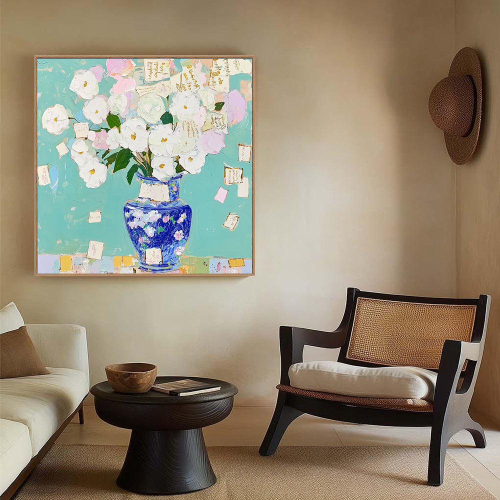 Floral Vase – Vibrant Impressionist Décor Canvas Wall Art