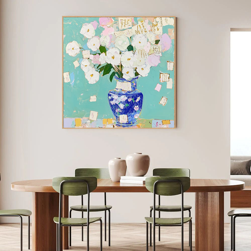 Floral Vase – Vibrant Impressionist Décor Canvas Wall Art