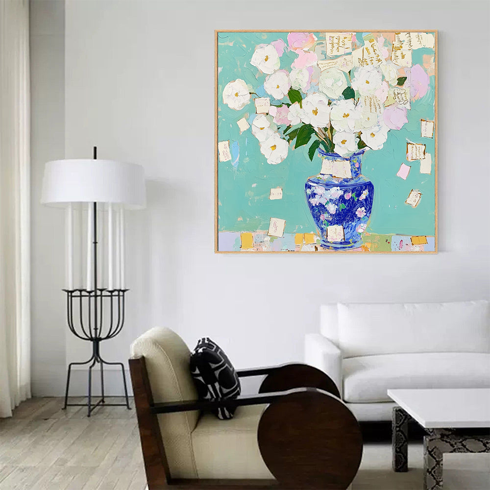 Floral Vase – Vibrant Impressionist Décor Canvas Wall Art