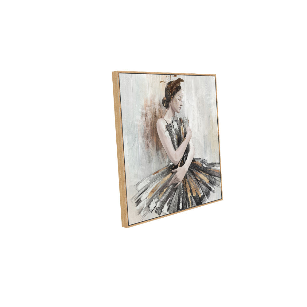 "Ethereal Ballerina Grace" Canvas Wall Art