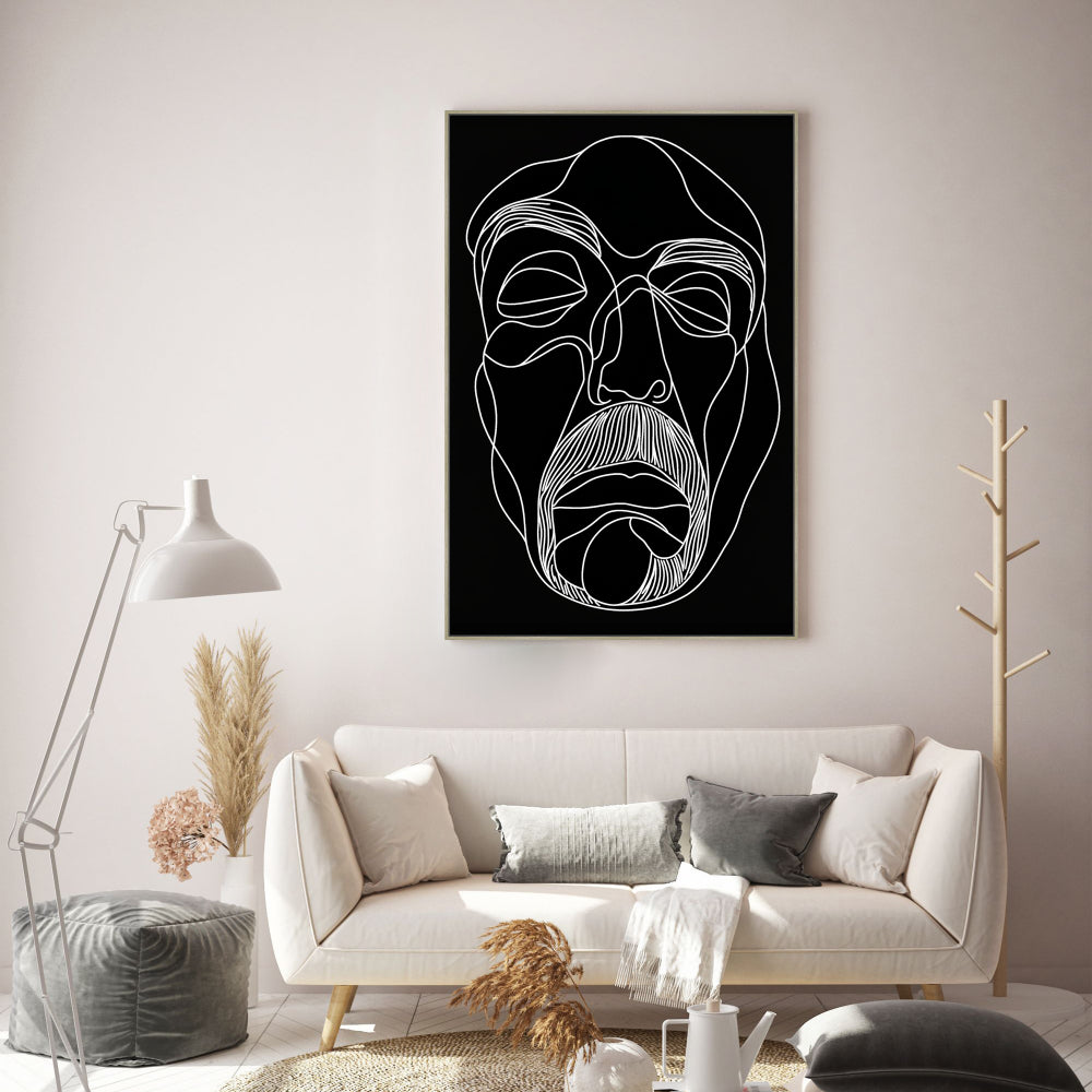 Modern Minimalist Line Art Canvas Wall Art