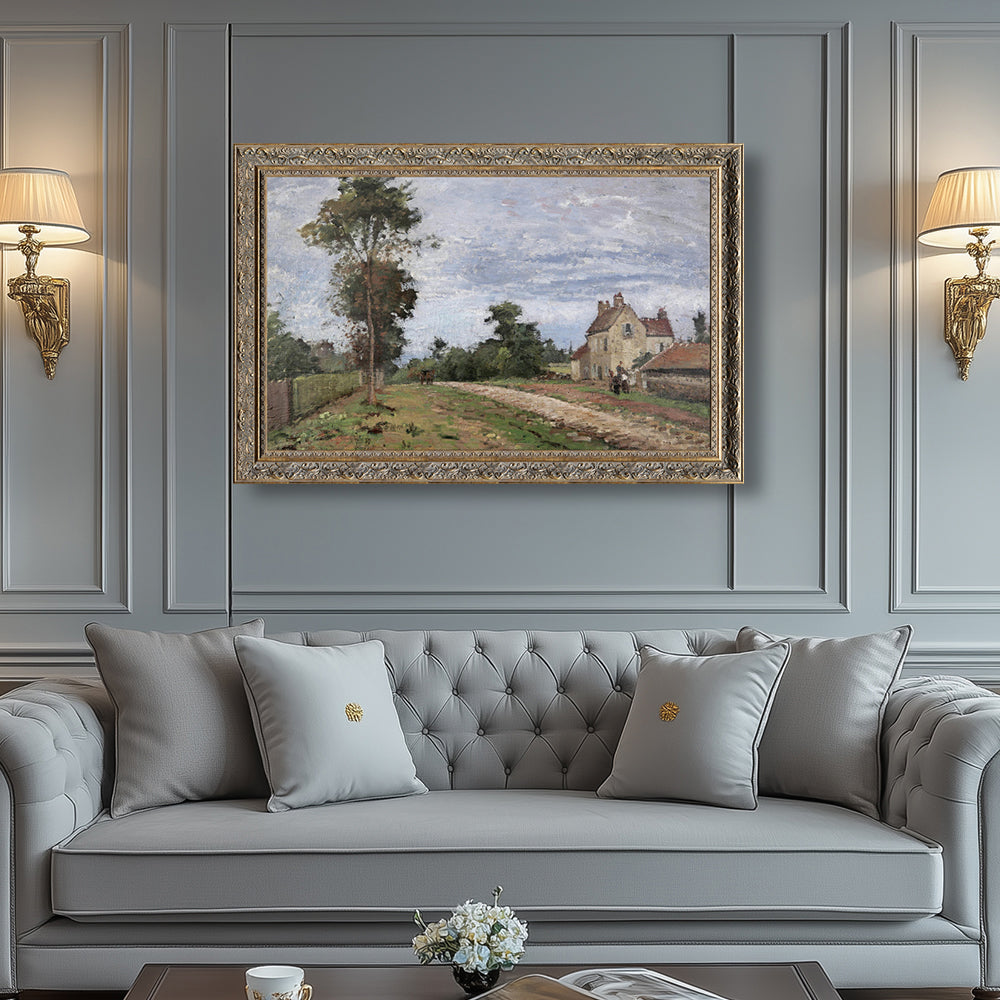 "The House Of Monsieur Musy, Louveciennes" By Camille Pissarro