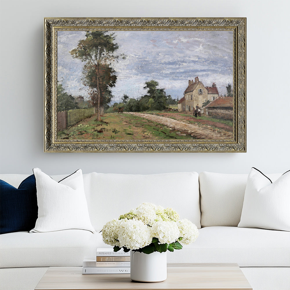 "The House Of Monsieur Musy, Louveciennes" By Camille Pissarro