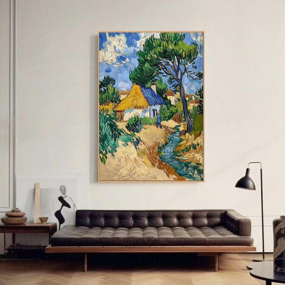 Rustic Countryside - Inspired By Classic Impressionism Canvas Wall Art