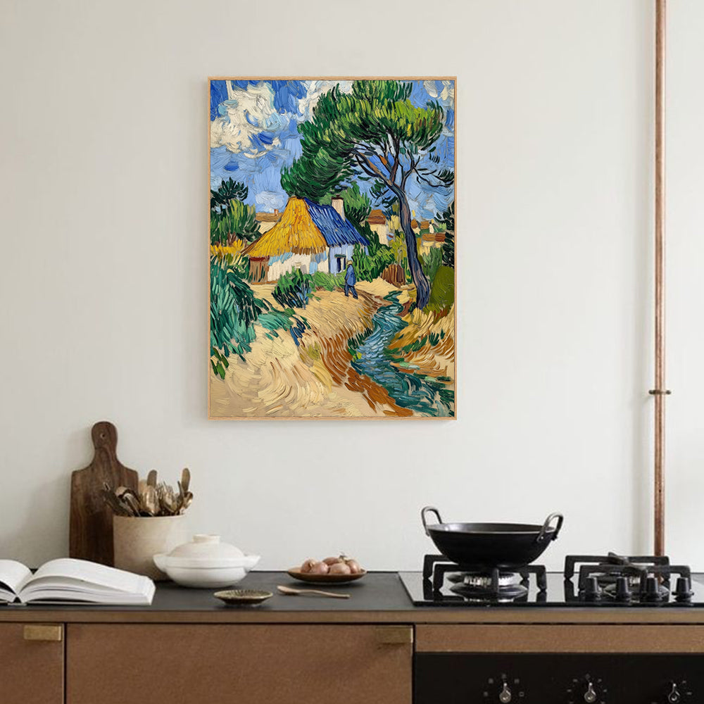 Rustic Countryside - Inspired By Classic Impressionism Canvas Wall Art